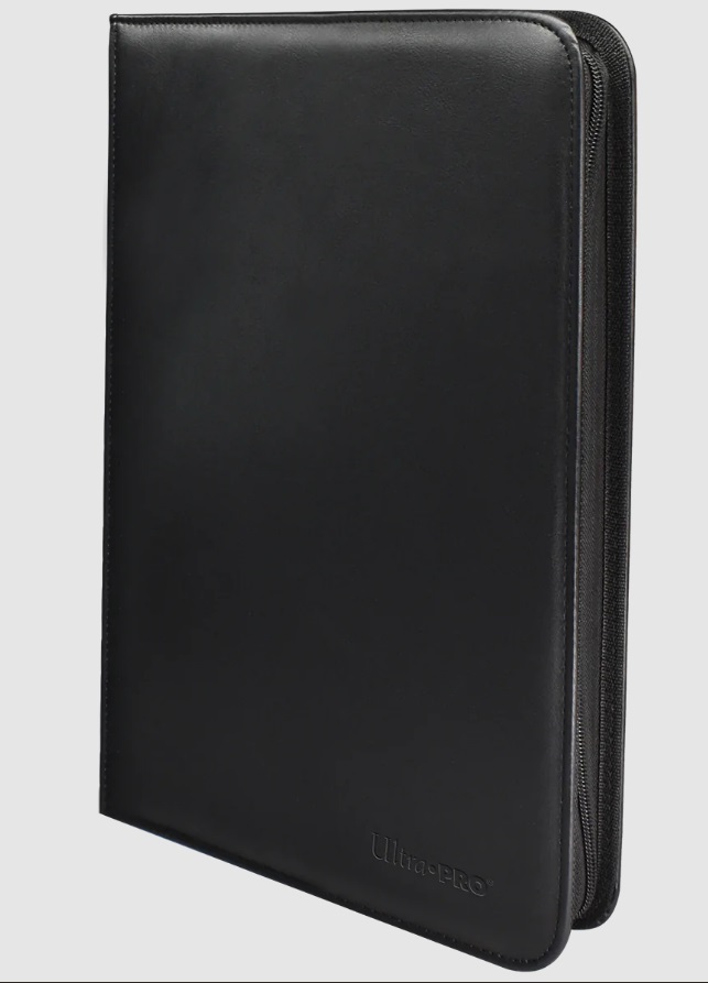 Ultra Pro Vivid 9-Pocket Pro Binder with Zippered Closure (Holds 360 cards) - Black
